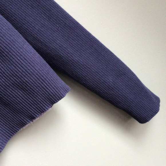 Ladies long sleeve crop zip sweater, blue Sz Medium. Gently worn - Picture 9 of 12